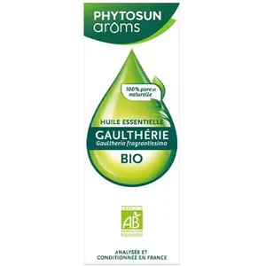 Phytosun Arôms Wintergroen Etherische Olie (Gaultheria Fragrantissima) Biologisch 10 mlVendu paratida-sante-discount-fr