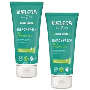 Weleda Duo Gel Douche 3 en 1 Energy Fresh 2x200ml pas cher