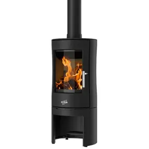 Godin Godin - Poêle à bois 8kw noir 388154ANTH pas cher