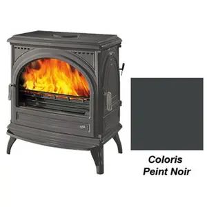 Godin Poêle à bois Godin Petit Carvin 2 anthracite 9 kW pas cher