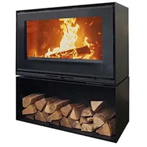 Comparateur de prix : Godin Godin - Poêle à bois fonte 10kw noir 411203PEINTANTHRACITE
