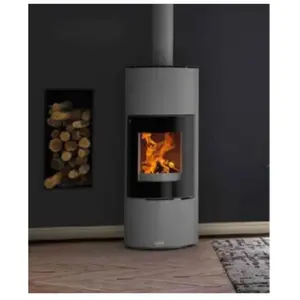Godin - Poêle bois bûche Terrasson 8Kw - Gris - 400230Vendu parrakuten