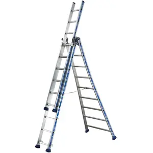 Tubesca Comabi Échelle Platinium transformable 3 plans 7,69m - TUBESCA... pas cher