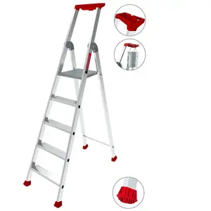 Escabeau aluminium 'MaxiBat' 5 marches - HANGER - 100202Vendu parcdiscount