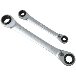 Jeu de 2 clés à cliquet 4 en 1 - HANGER - 210700 pas cher