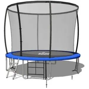 Trampoline extérieur - SOULET - 3,66m pour enfants avec filet de protection pas cher