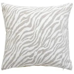 Housse de coussin Jeni chenille beige lin 40x40cm Atmosphera Créateur D'intérieurVendu parcdiscount