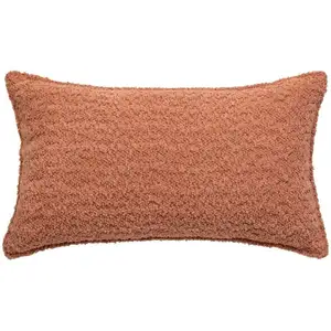 Comparateur de prix : Coussin bouclette Saona terracotta 30x50cm Atmosphera Créateur D'intérieur