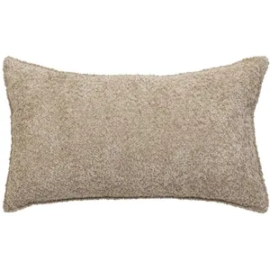 Comparateur de prix : Coussin bouclette Saona beige lin 30x50cm Atmosphera Créateur D'intérieur
