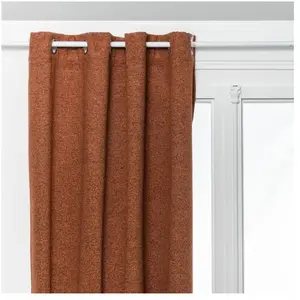 Rideau isolant occultant Soana rose terracotta 140x260cm Atmosphera Créateur D'intérieurVendu parcdiscount