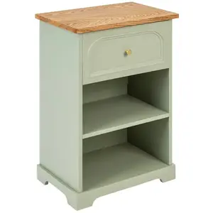 Table de chevet Mohéa vert céladon H67cm Atmosphera Créateur D'intérieur pas cher