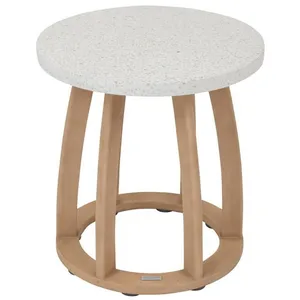 HESPERIDE Table d appoint de jardin ronde "Lemindo" 50 x 53cm en eucalyptus - Hespéride - Unique pas cher