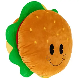 Atmosphera Kids Knuffel Hamburger - Ø33xH20cm - Bruin