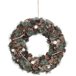 FÉÉRIC LIGHTS AND CHRISTMAS Couronne de Noël pomme de pin D50cm - Atmosphera créateur d'intérieur pas cher