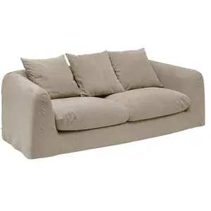 Canapé "Emile" - 3 places - gris - Gris - Atmosphera createur d'interieur pas cher