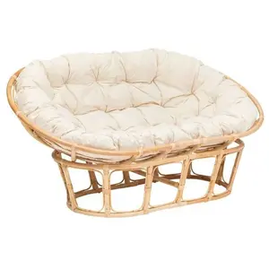 ATMOSPHERA Banquette en rotin Mamasan - Naturel - 170 x 81 x 108 cm pas cher