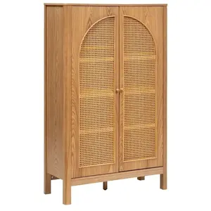 Armoire 2 portes Tiria en placage frêne 92x40cm Atmosphera Créateur D'intérieur pas cher