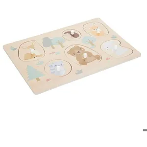 Puzzle bois 6 pièces maman bébé - Atmosphera createur dinterieur pas cher