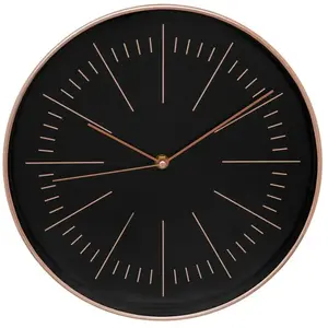 Mobilibrico - Horloge Edith cuivre D30cm - Atmosphera créateur d'intérieur pas cher