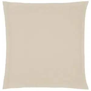 Taie d oreiller Landiha coton beige lin 63x63cm Atmosphera Créateur D'intérieur pas cher