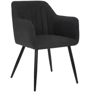 Fauteuil Visoca noir - Atmosphera createur dinterieurVendu parcdiscount