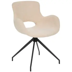 Fauteuil Kale blanc ivoire - Atmosphera createur dinterieurVendu parcdiscount