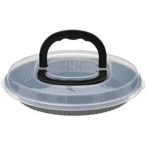 5 five simply smart Secret de Gourmet Taartvorm met deksel D33/34x7cm - Binnenmaat 32,5/34cm - Grijs pas cher