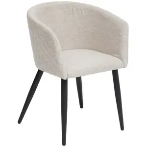 Fauteuil "Marlo" beige - Atmosphera createur d'interieurVendu parcdiscount