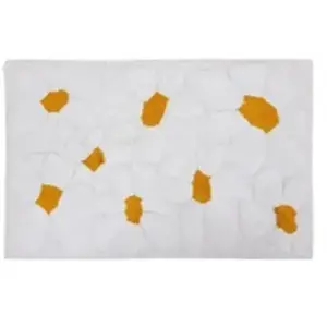 Tapis "Daisy" 60x90cm blanc - Atmosphera createur d'interieur - Blanc