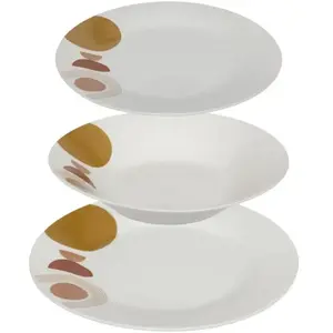 Service de Table 18 Pièces "Tara" 27cm Blanc pas cher