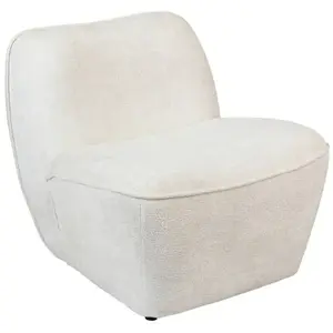 Fauteuil Minari blanc - Atmosphera createur d'interieur - BlancVendu parcdiscount