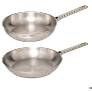 5five - lot de 2 poêles en inox 24 28 cm pas cher