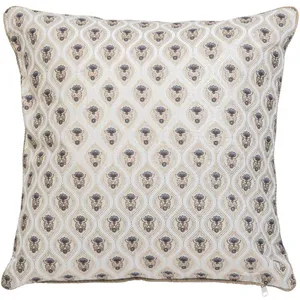 Coussin imprimé Little cottage blanc 40x40cm Atmosphera Créateur D'intérieurVendu parcdiscount