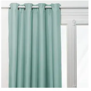 Rideau isolant Neal vert céladon 140x260cm Atmosphera créateur d'intérieur pas cher