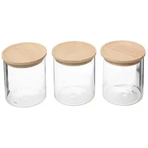 Comparateur de prix : 5five - set de 3 bocaux hermétiques en verre 350ml "hermet"