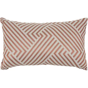 Coussin extérieur Deyo 30x50cm rose terracotta Atmosphera Créateur D'intérieur pas cher
