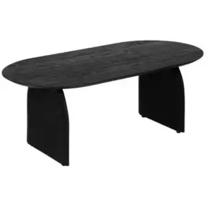 Table basse "Isana" 120x60cm noir - Atmosphera createur d'interieur pas cher