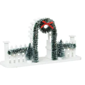 Arche Village de Noël Couronne 19cm Vert pas cher