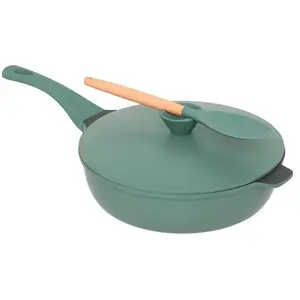 . 5five - sauteuse d28cm en fonte d aluminium vert pas cher