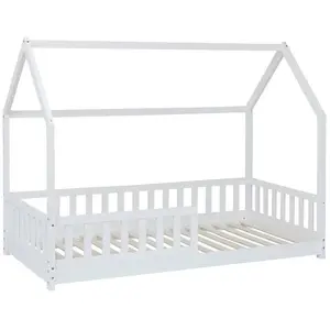Lit cabane Bosco Blanc 90x190 Atmosphera For Kids pas cher