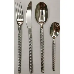 Ménagère Chiara 24 pièce(s) argent L275xp165xH65cm - Atmosphera Créate... pas cher