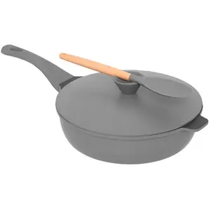 5five Hapjespan / Sauteuse met deksel ø 28 cm - multifunctionele kookpot - anti-aanbaklaag - Grijs pas cher