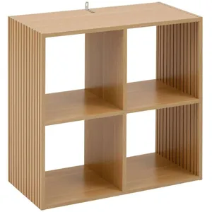 Étagère - 5five - Tasso - 4 cases - Marron - Mélamine - À monter soi-mêmeVendu pargalaxus