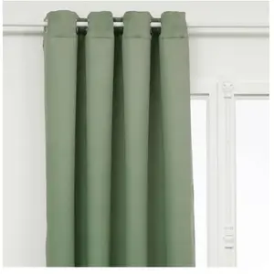 Rideau occultant Odelie vert céladon 135x240cm - Atmosphera createur dinterieur - Vert pas cher