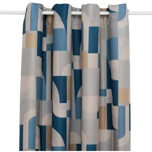 Rideau occultant "Elena" bleu 135x260cm - Atmosphera createur d'interieur - Bleu