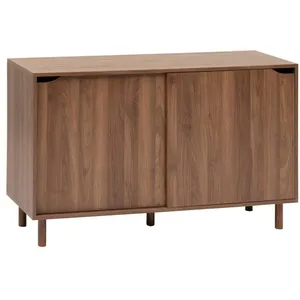 Five Simply Smart - Buffet 2 portes coulissantes effet noyer SLIDY - M... pas cher