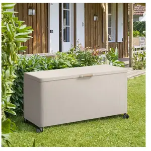 HESPERIDE Coffre de rangement "Edenio" argile M 141,6 x 72 x 78cm en aluminium - Hespéride - Unique pas cher