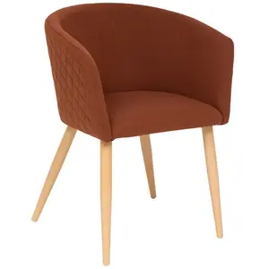 Fauteuil à dîner "Marlo" hêtre ambre - Atmosphera createur d'interieurVendu parcdiscount
