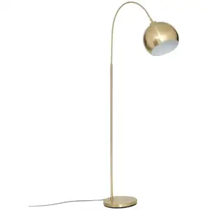Lampadaire arche Floris doré H177cm Atmosphera Créateur D'intérieur pas cher