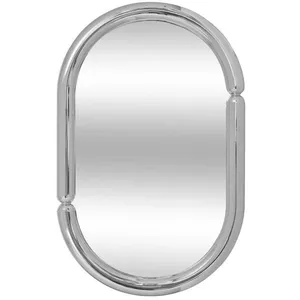 Miroir mural Micaela argent 55x35cm - Atmosphera createur dinterieur pas cher